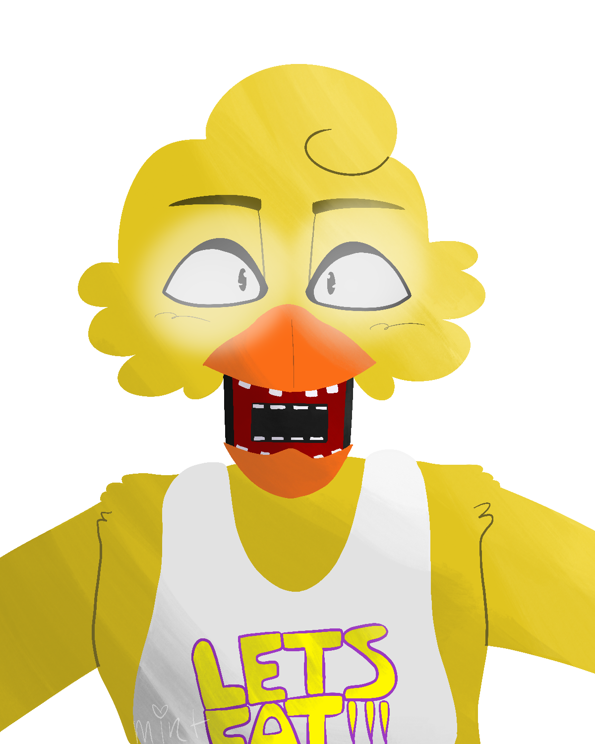 withered chica by mint - Buzzly.art