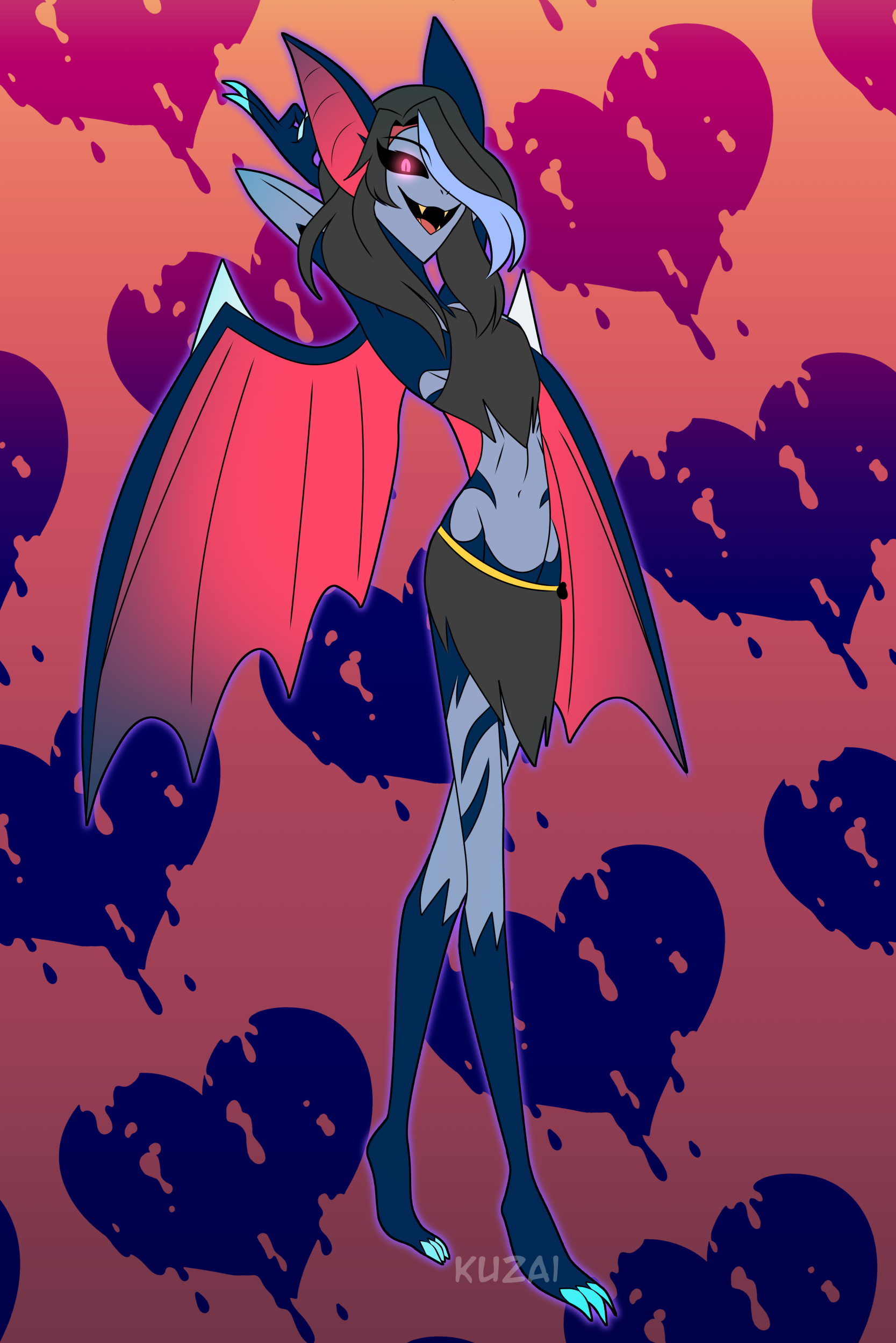 Dexon Nocturne Hazbin Hotel OC by Kuzai - Buzzly.art