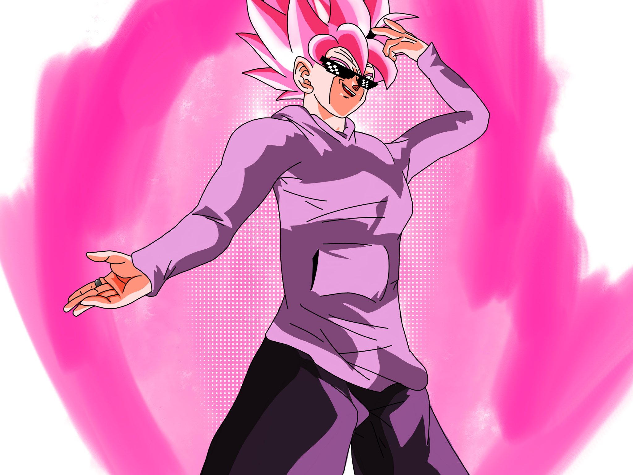 Goku Black Rose Digital Art by Anime WonderWorld - Pixels