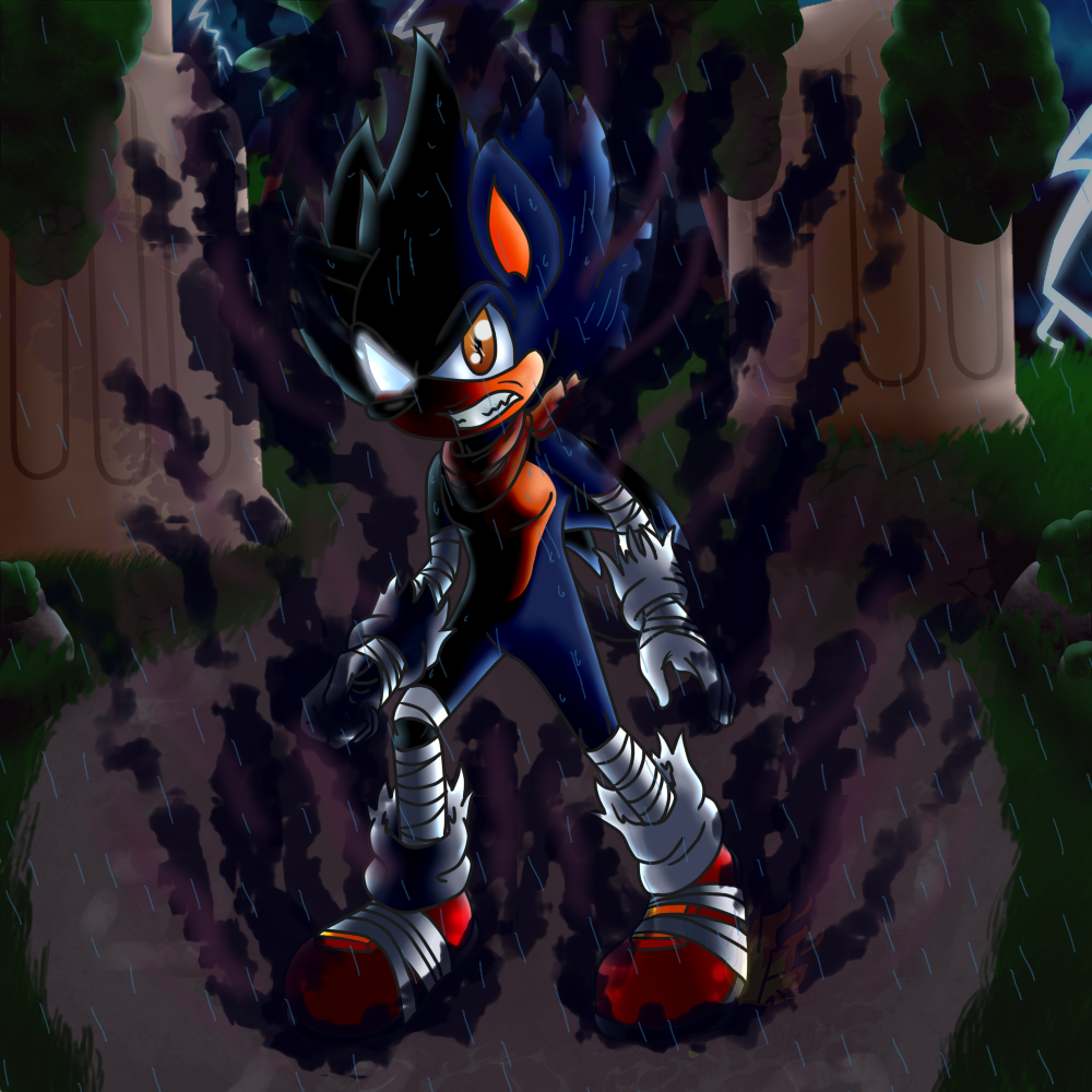 Sonic, Dark Boom by MidnightFire1222 