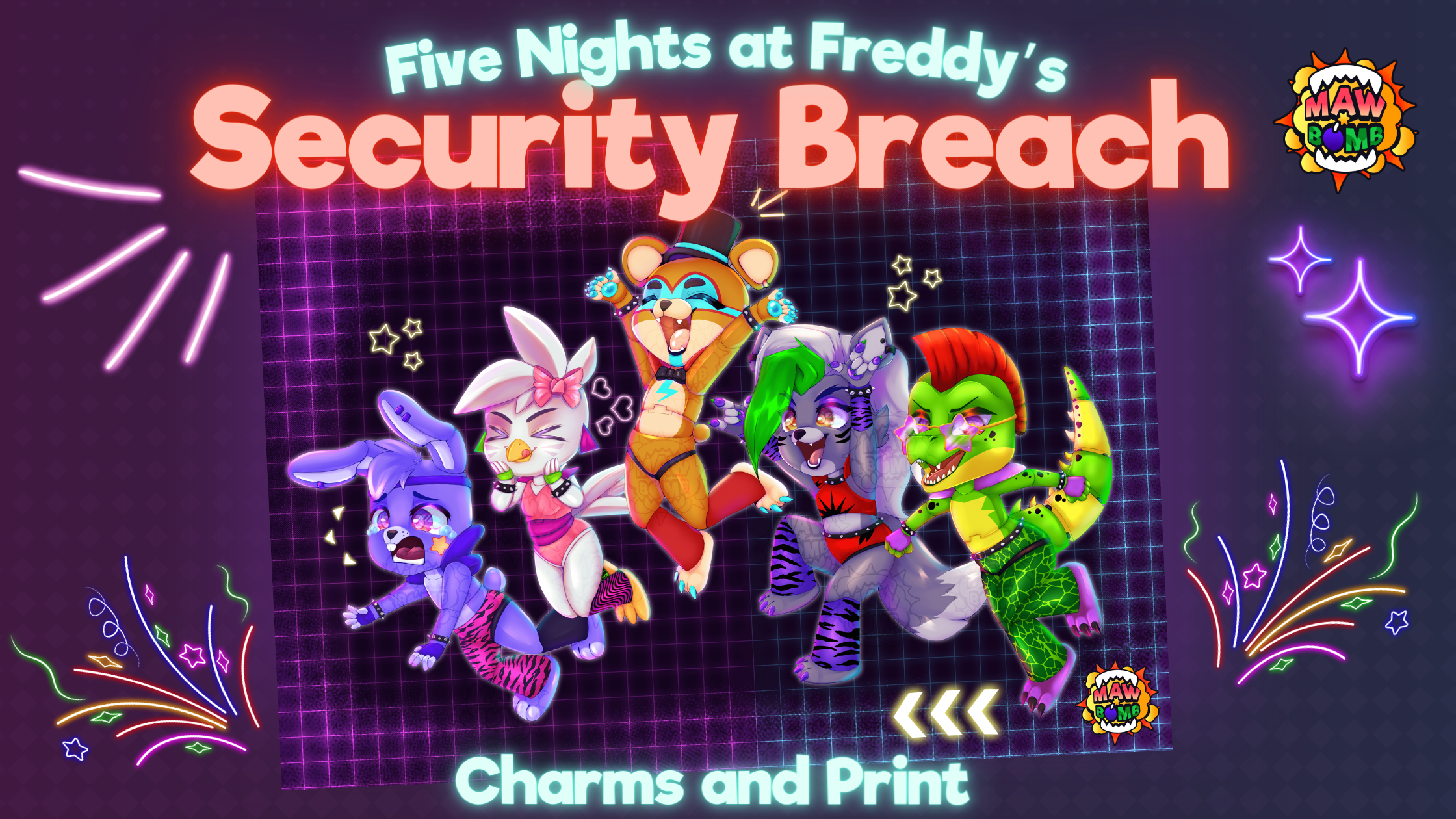 FNAF SB charms - preorders by SolarByte -- Fur Affinity [dot] net