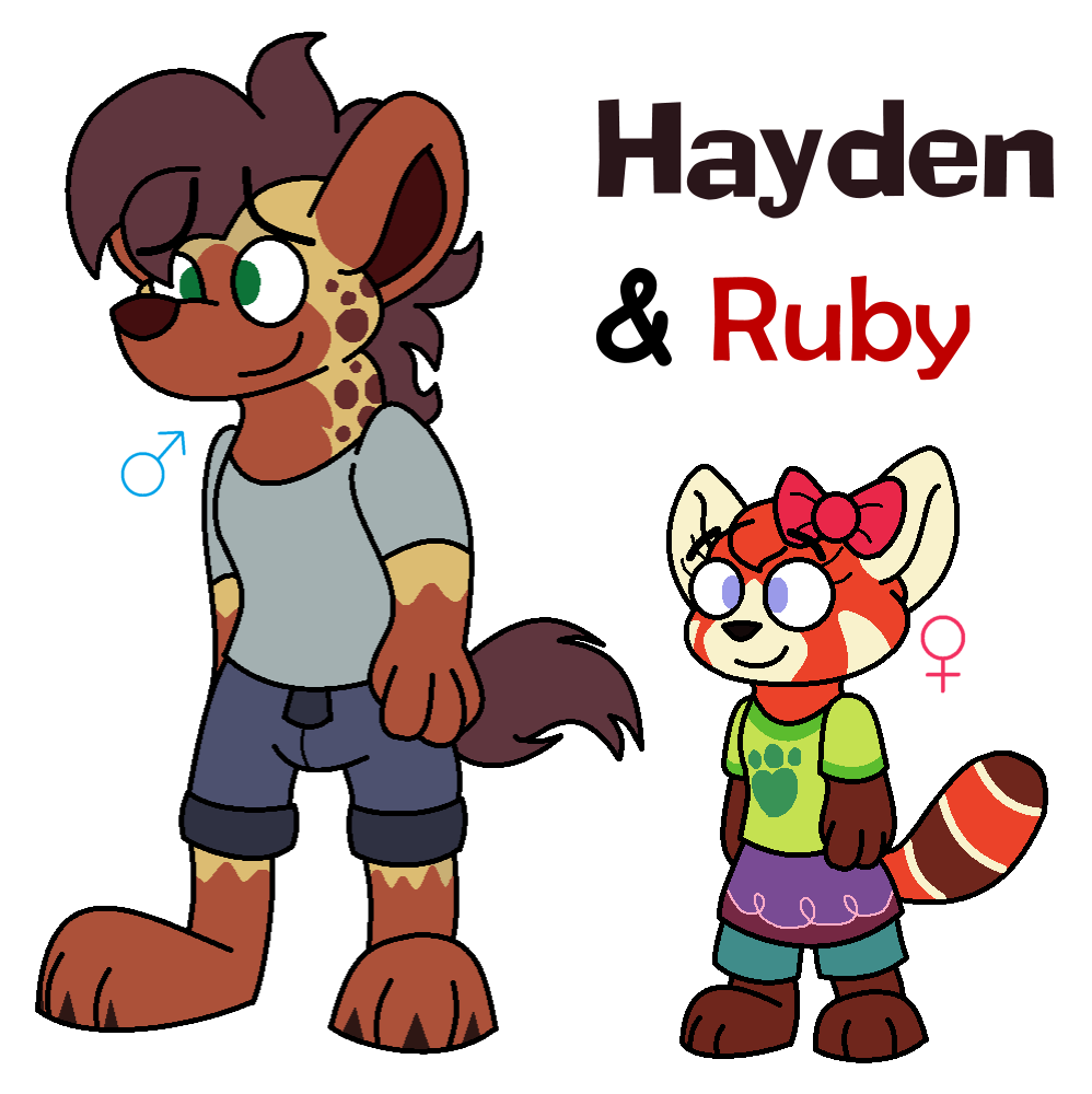 T.U.F.F. Puppy Ocs: Hayden and Ruby by Shelbi-Dragon - Buzzly.art