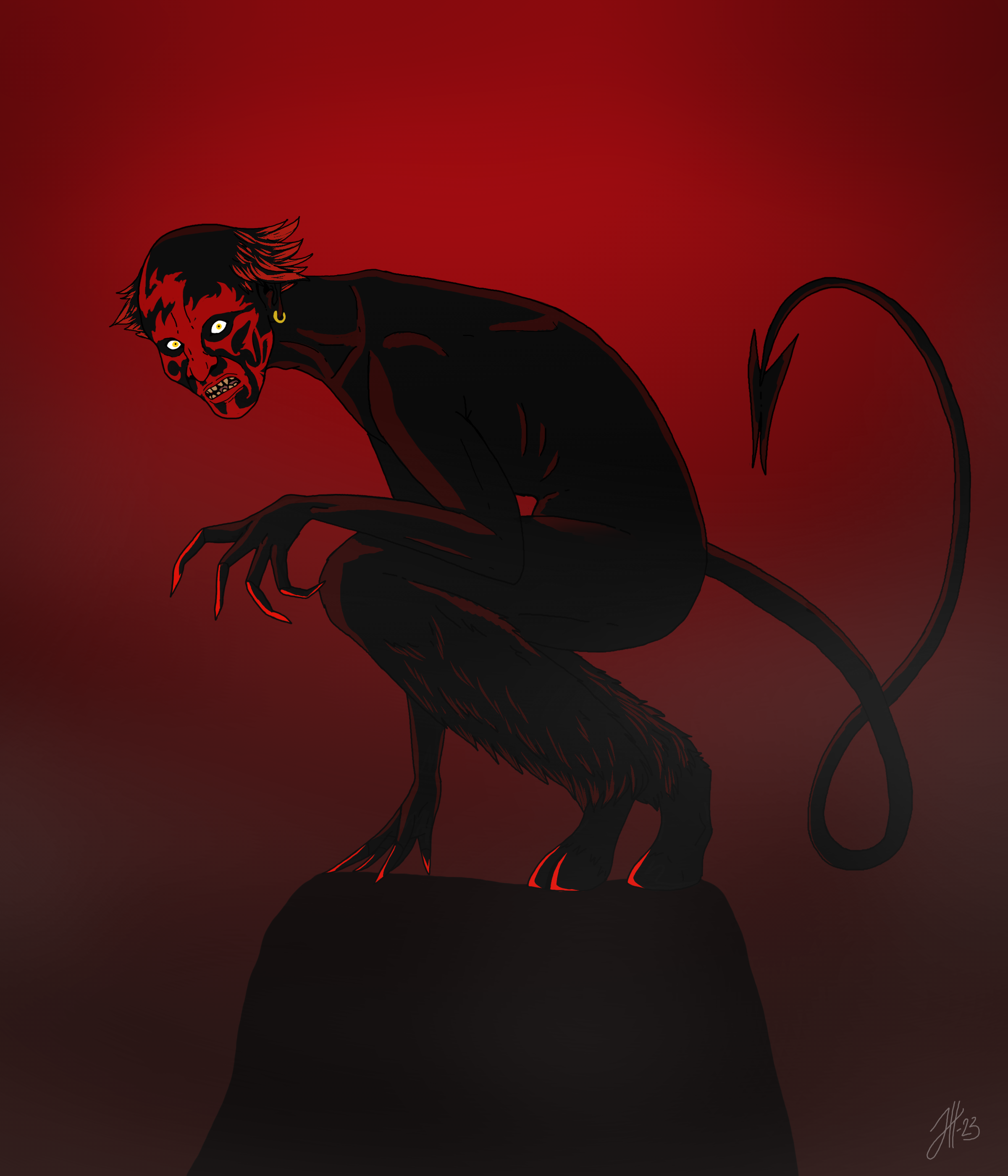 Insidious Demon Drawing