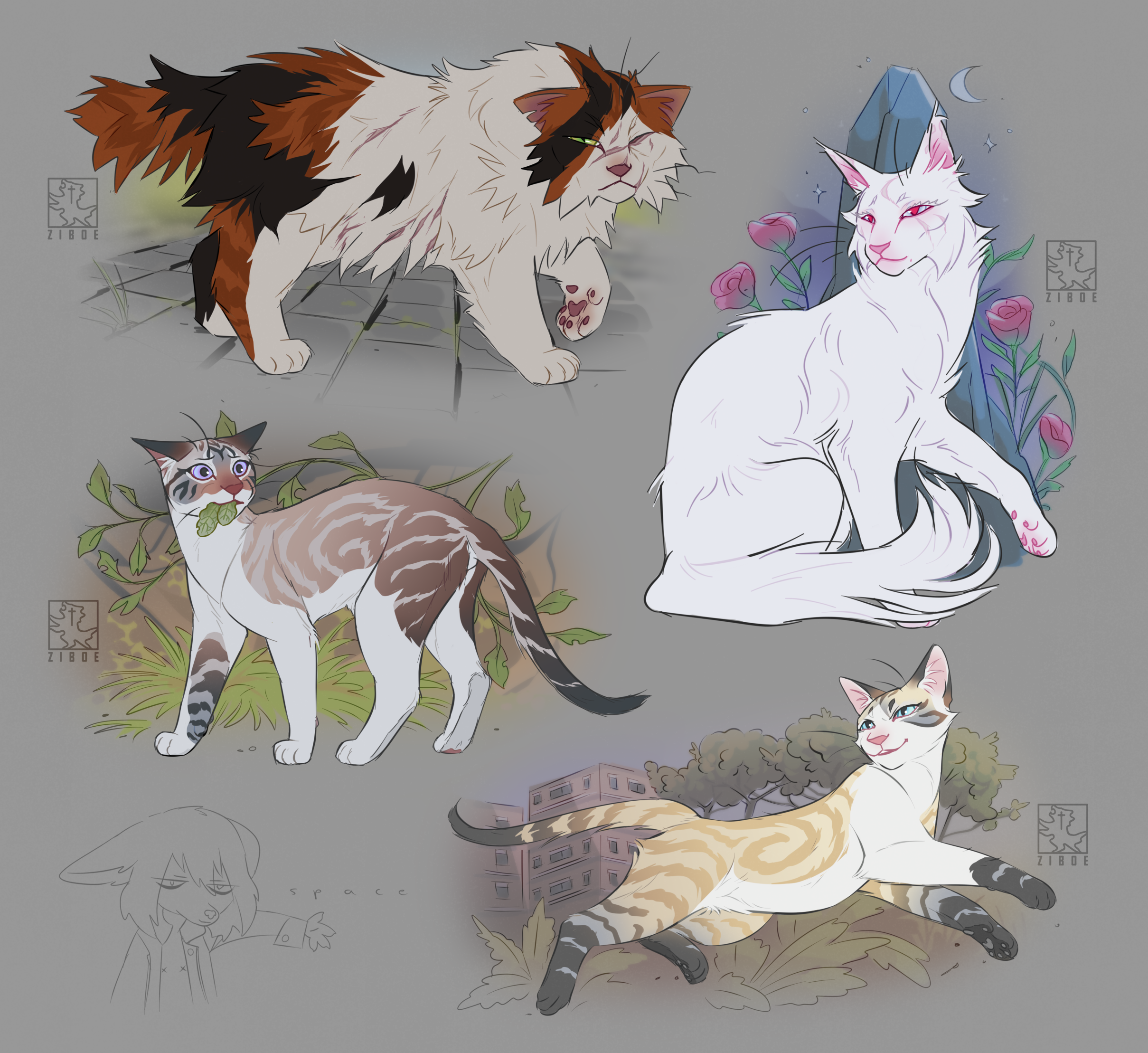 I wanted to remake some of my warriors designs, here is the first sheet :  r/WarriorCats