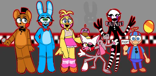 Fnaf 2 characters JEAP - Illustrations ART street