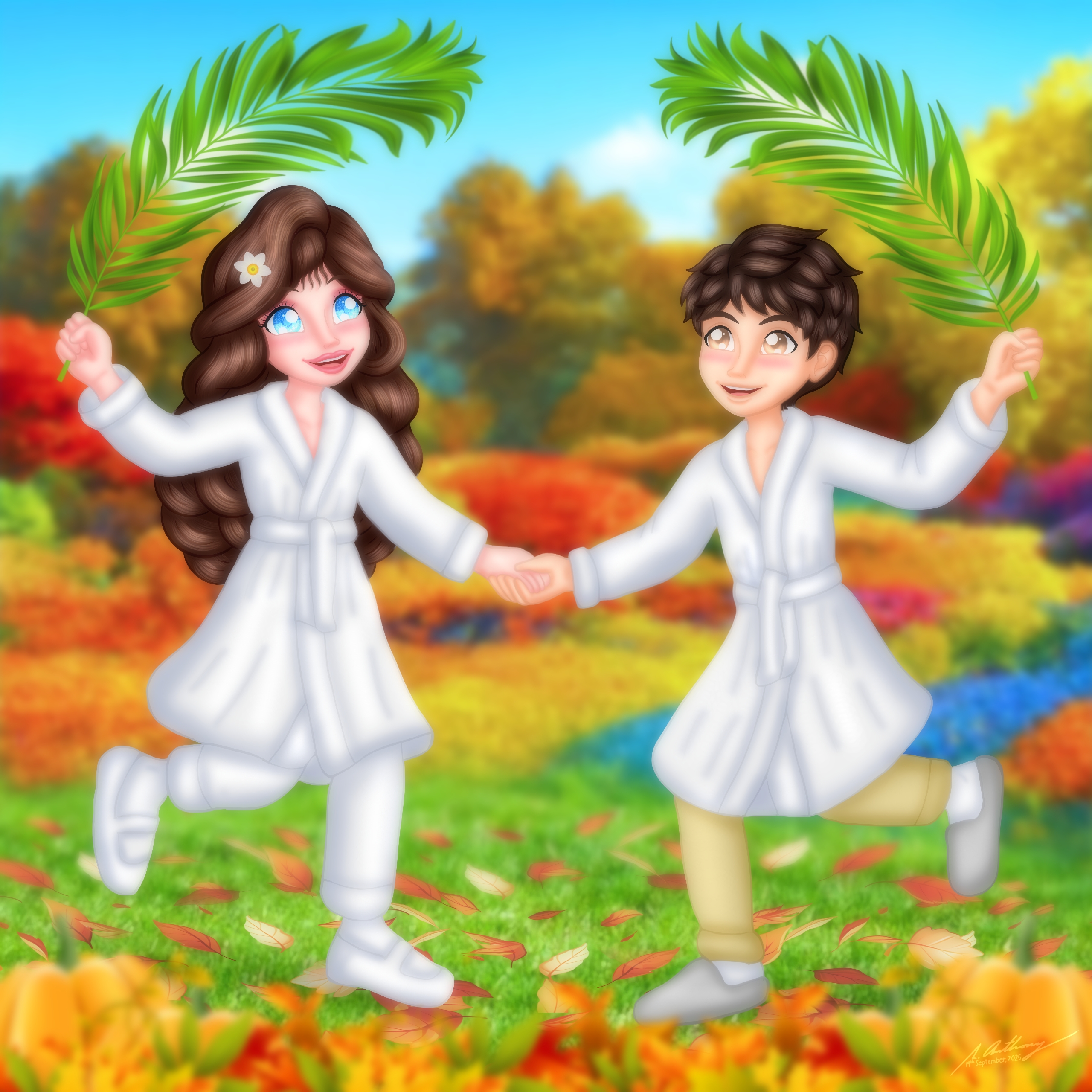 Arlon and Liliana - Autumnal Equinox - 2025 by RonaldAnthony4 - Buzzly.art, image size:2560x2560