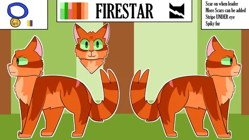 Just another warrior cat design blog — Firestar