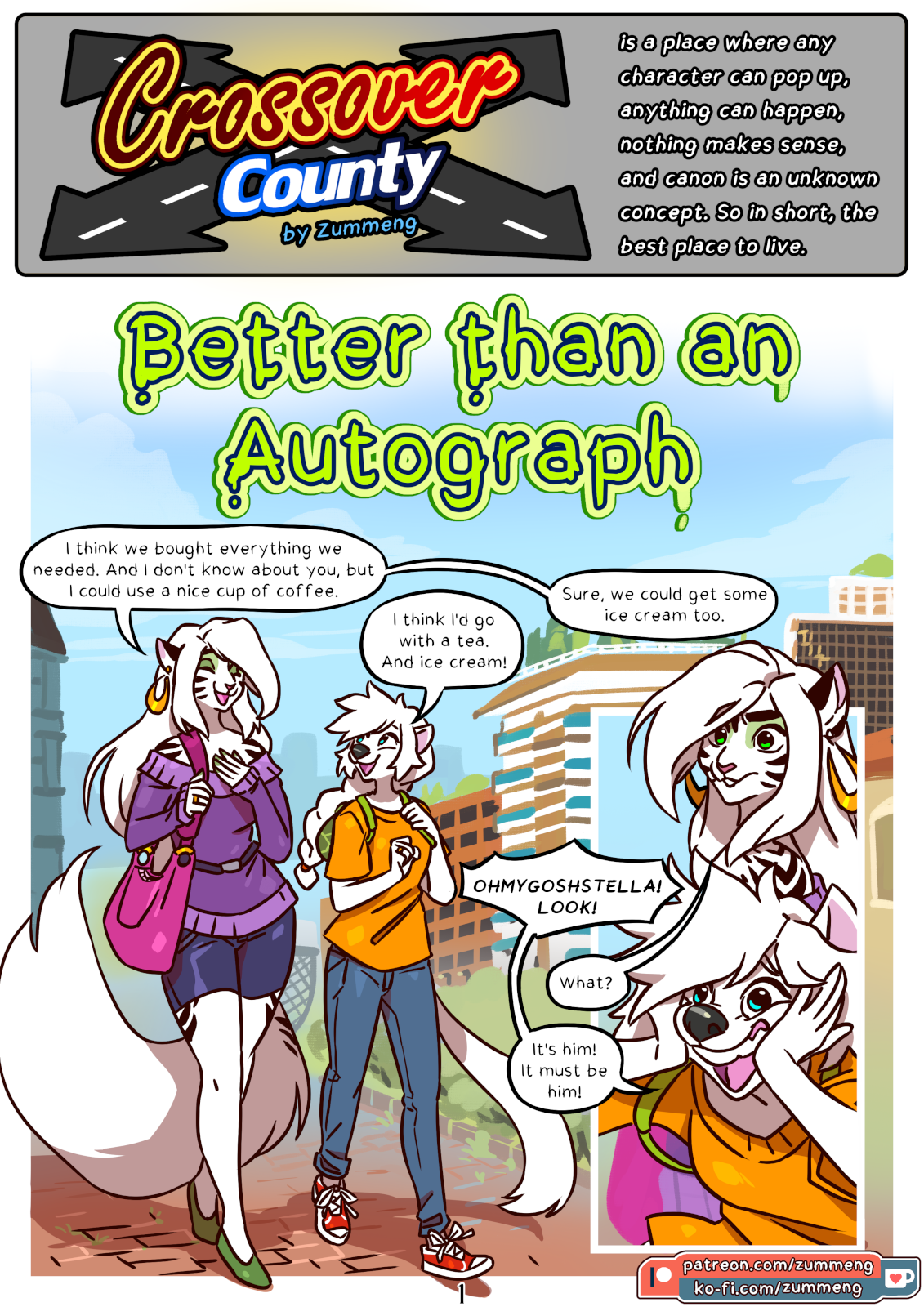 Crossover County - Better than an Autograph pg. 1. by Zummeng - Buzzly.art