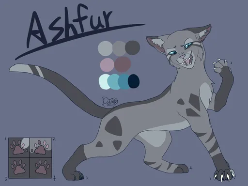 Just another warrior cat design blog — Ashfur