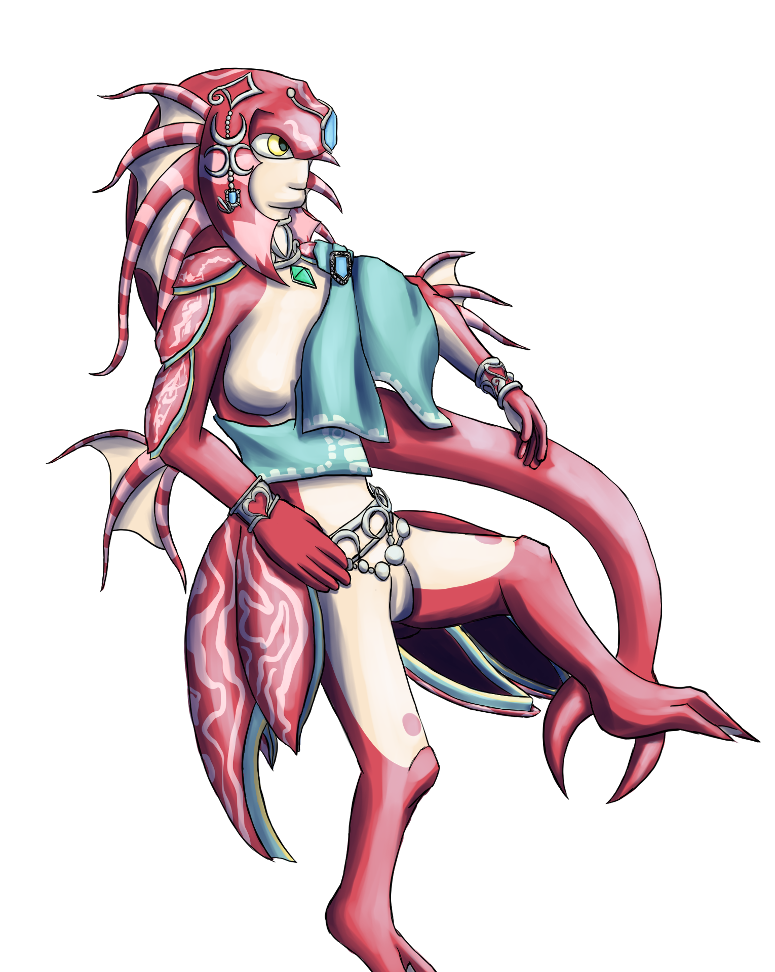 Adult lionfish Mipha by Sora-Kingdom - Buzzly.art