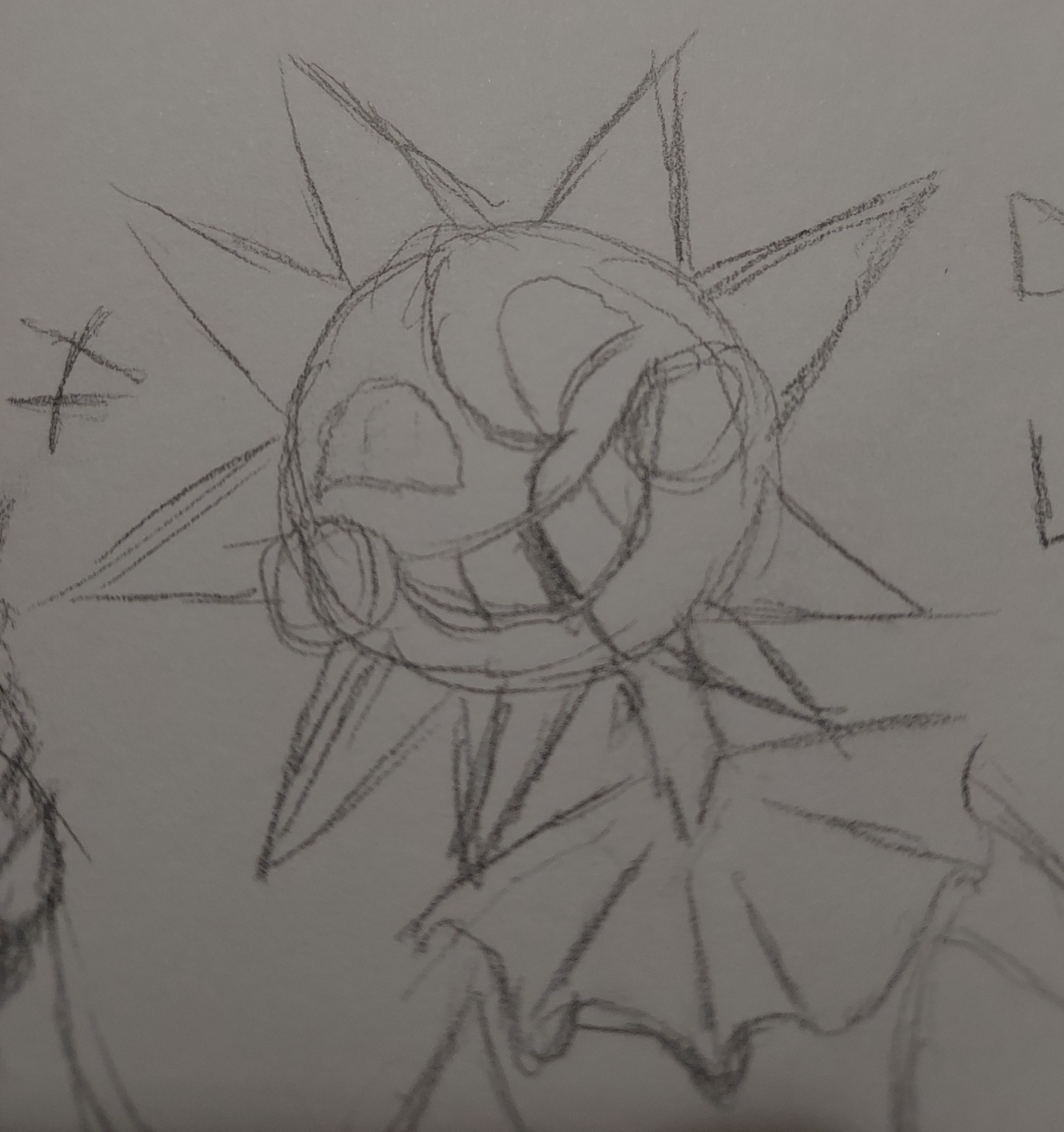 OC] Flaming Mascot Trio (black and white drawing) : r/pokemon