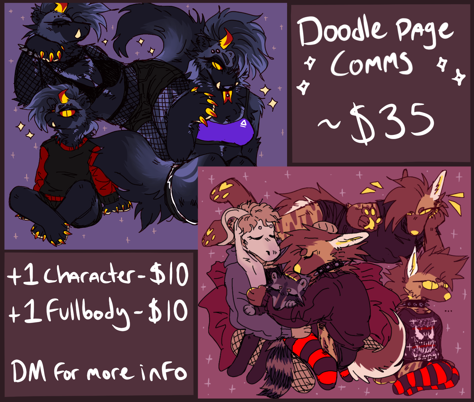 5 Slots Open For Commishons :3 — More Pizza Tower doodles because