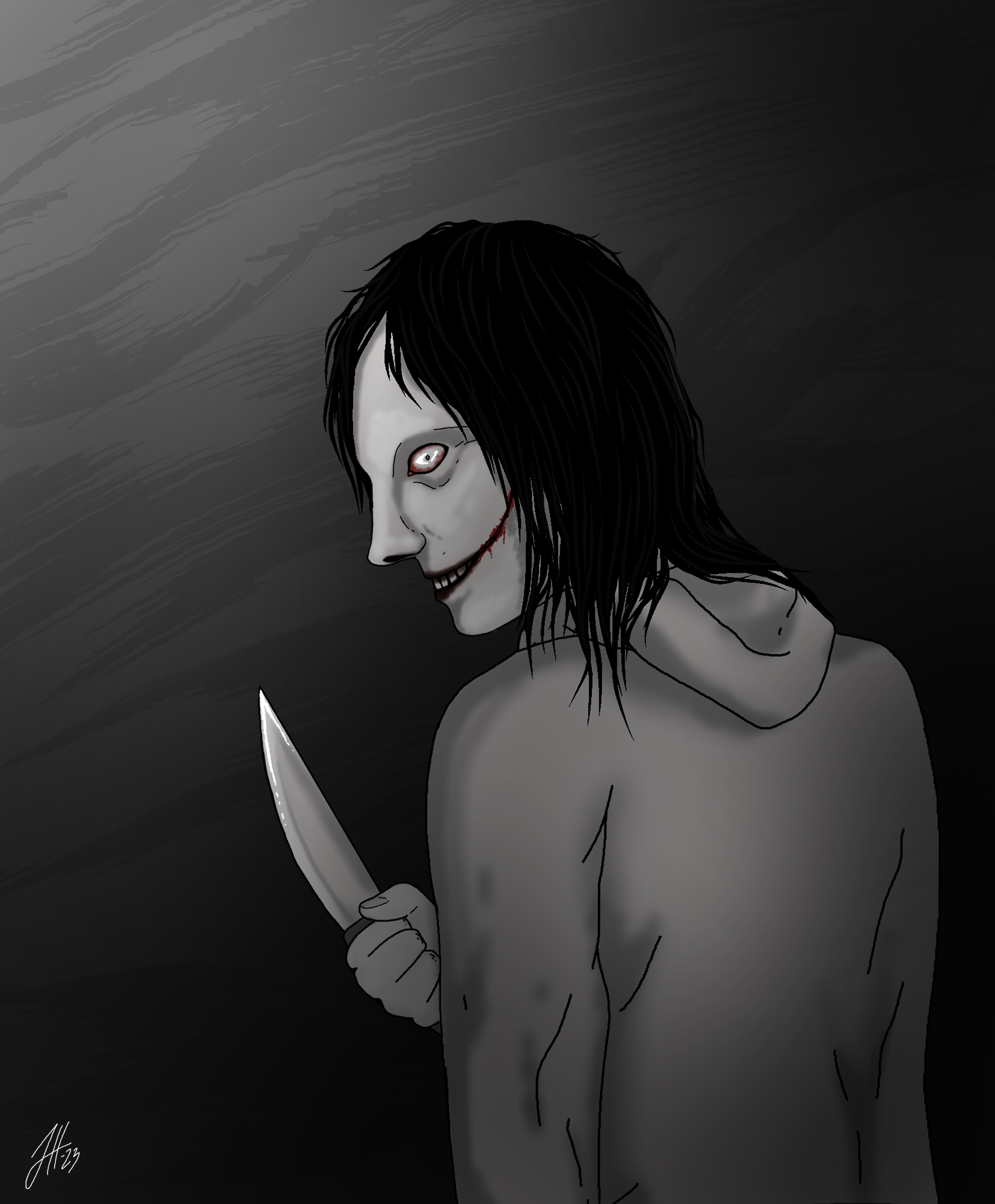 Jeff The Killer Doodle  Jeff the killer, Creepypasta, Killer