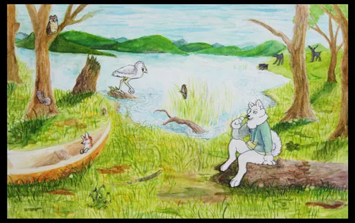 Drawing and Coloring Meadow Using Crayon - YouTube
