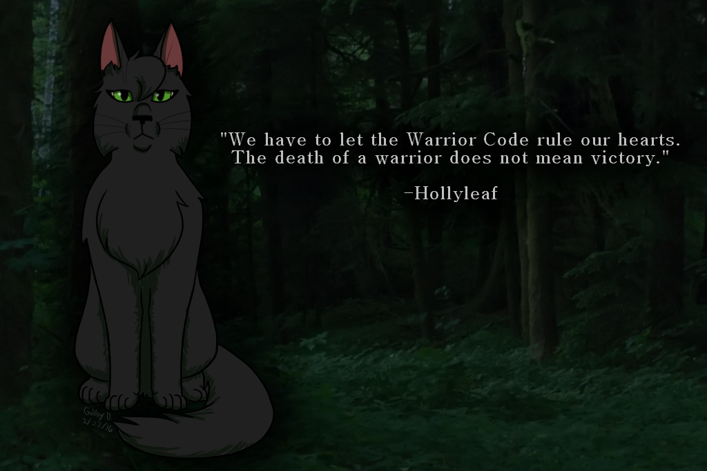 If we start ignoring warrior code, then we are no longer warriors.  Hollyleaf