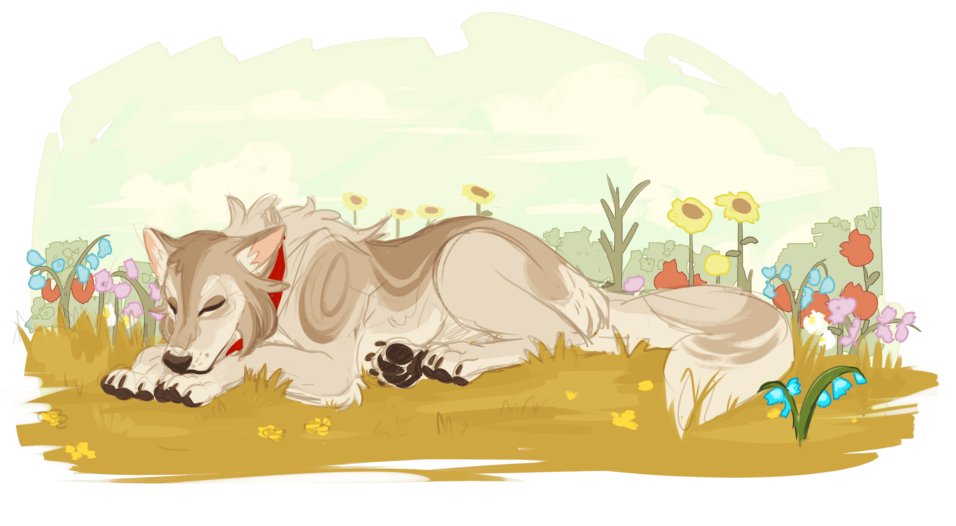 Hungry Like the Wolf: Digital Art Showcase, image size:3336x1836