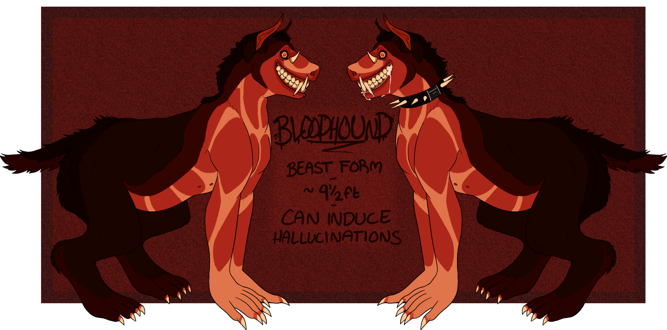 OC Reference - BLOODHOUND Beast Form (2021) by mushpuppy 𓍊𓋼𓍊𓋼