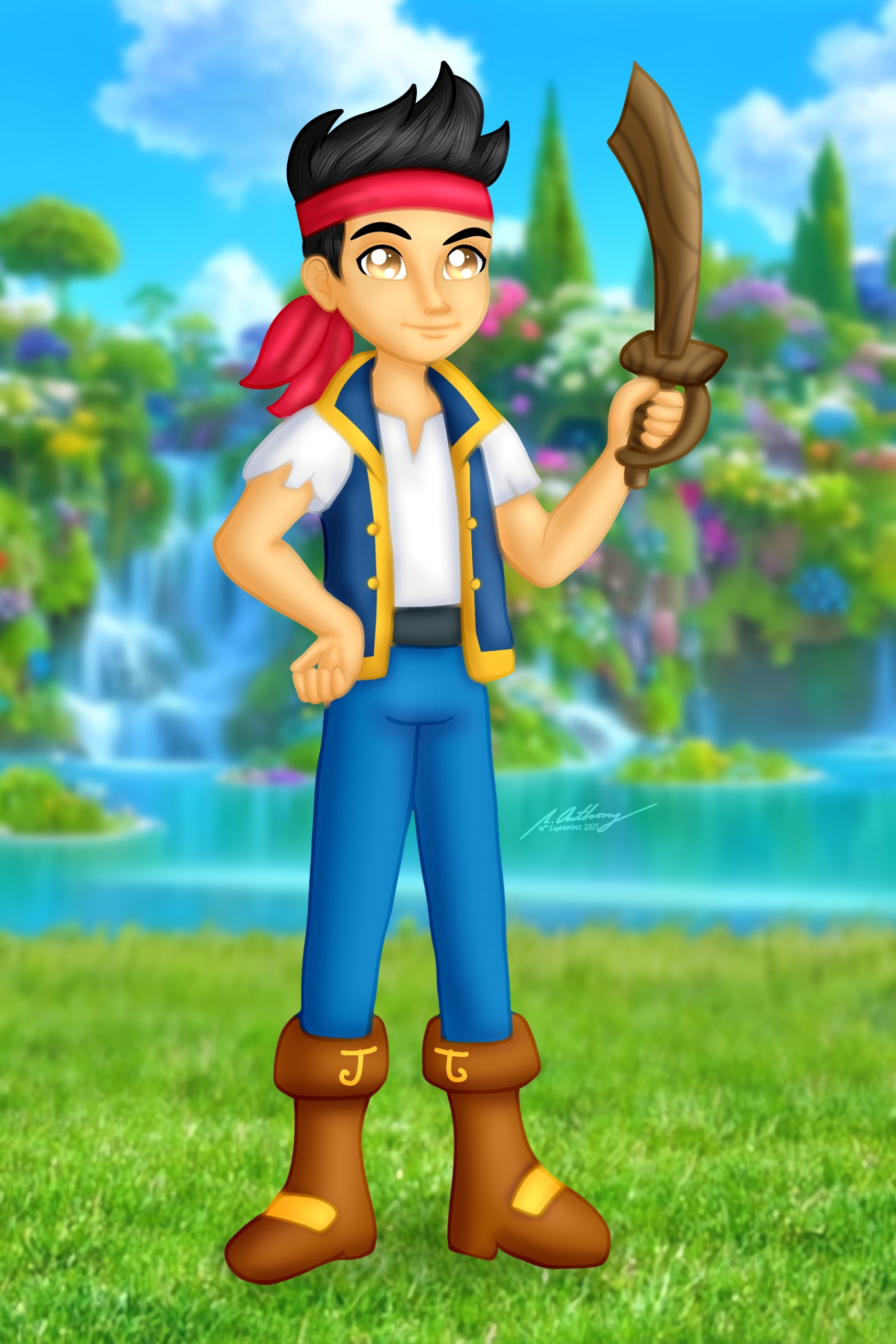 Jake (Jake and The NeverLand Pirates) - 20250916 by RonaldAnthony4 -  Buzzly.art, image size:1707x2560
