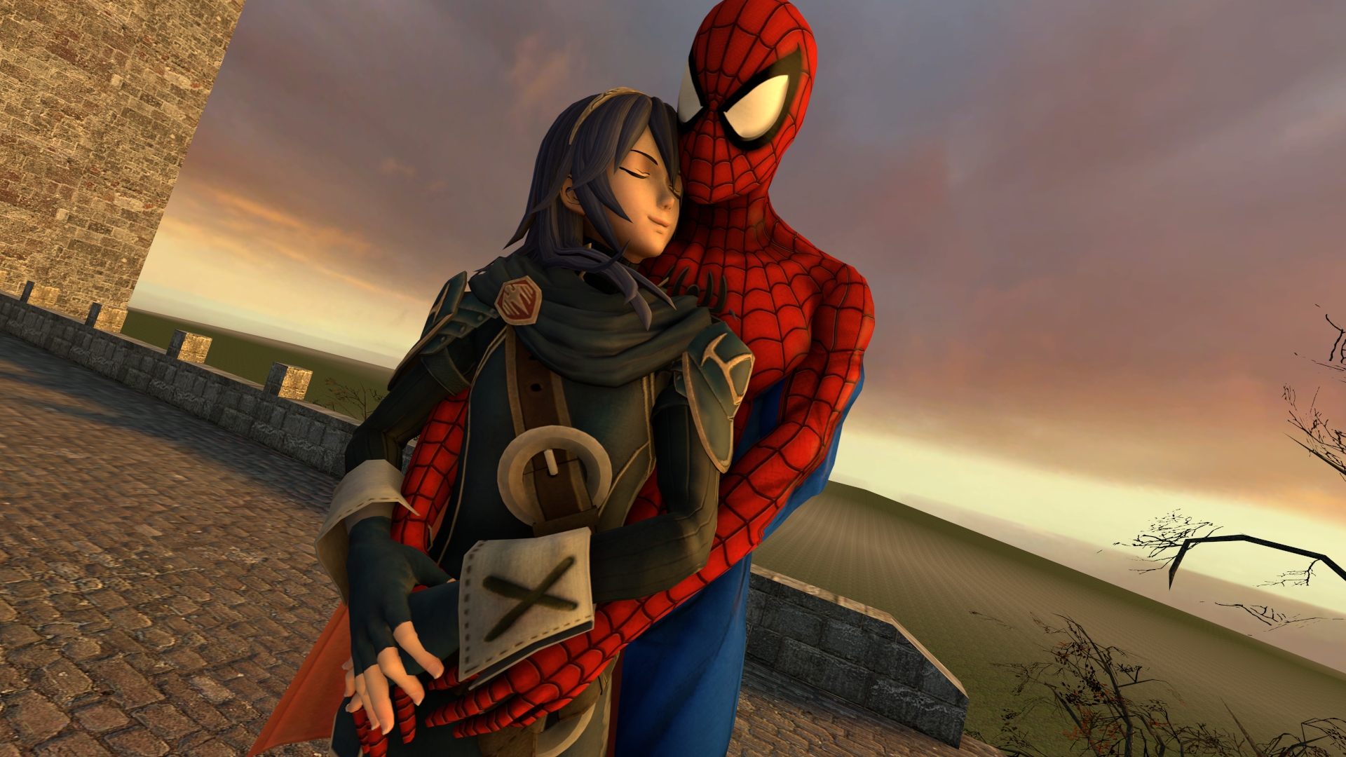 Lucina with Spider-Man by kongzillarex619 - Buzzly.art