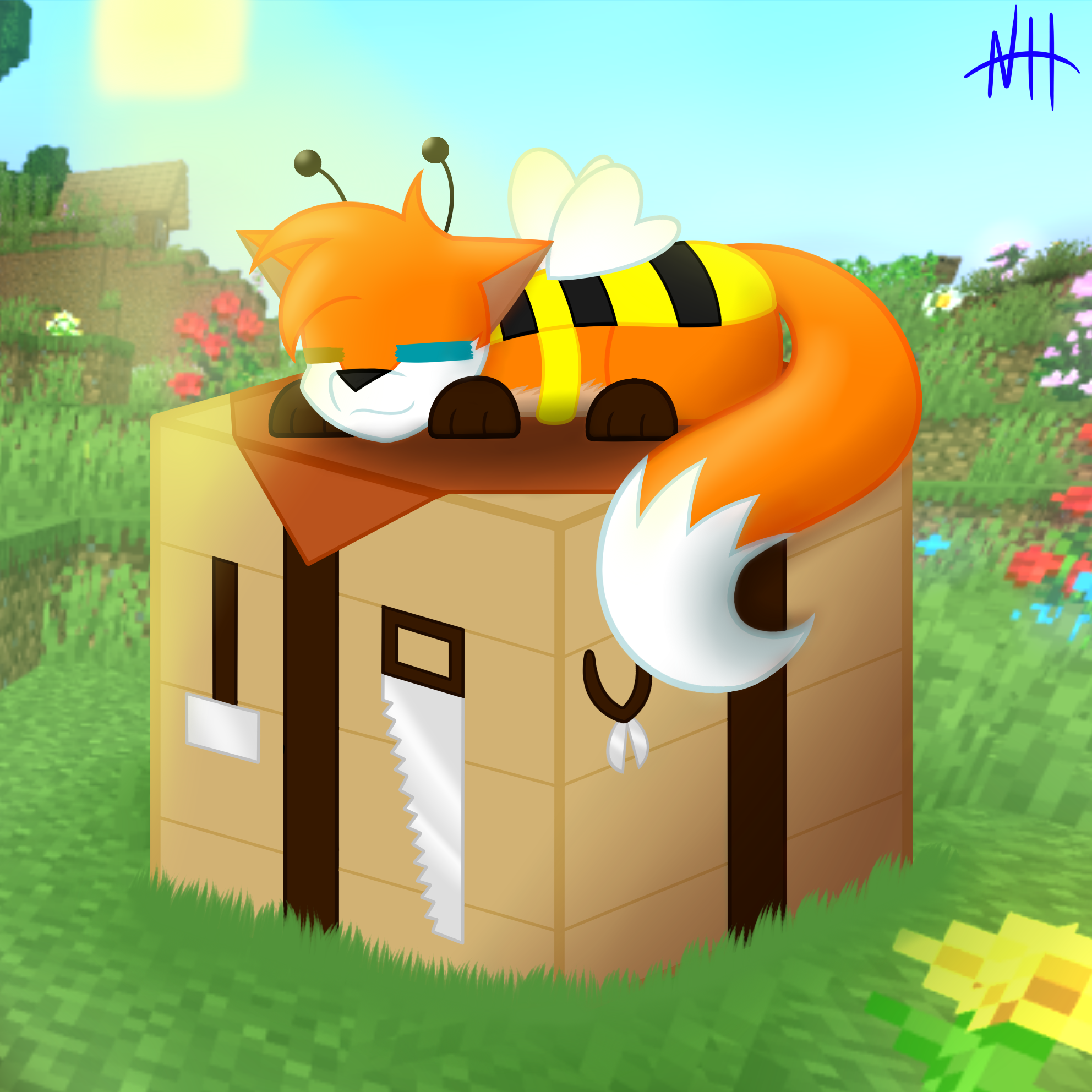 A Bee and A Fox  Minecraft Amino