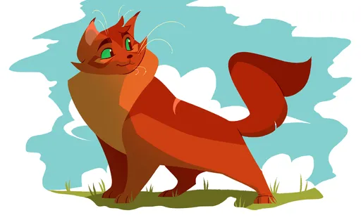 Firestar .:Warrior Cats:. rivstars - Illustrations ART street