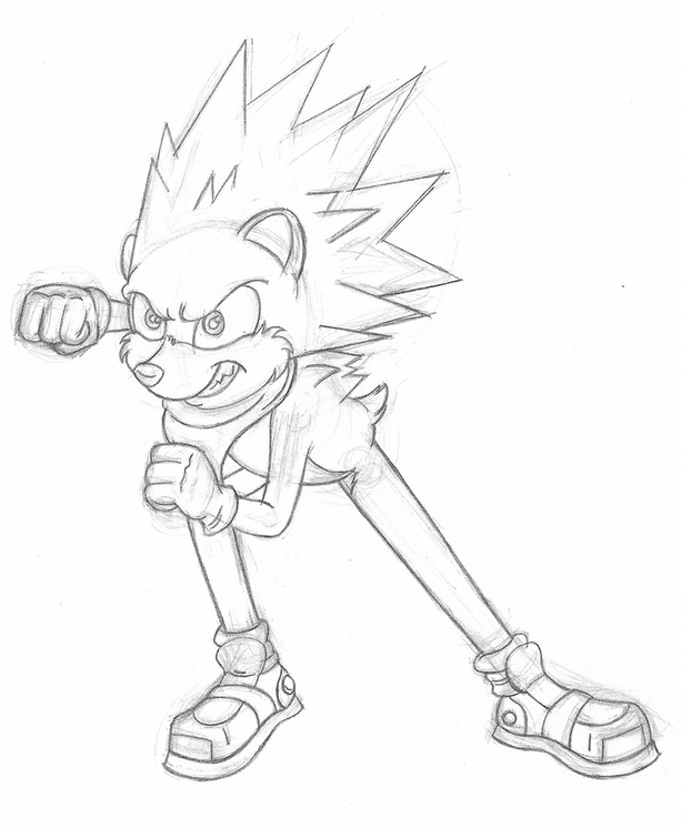 manic the hedgehog coloring pages