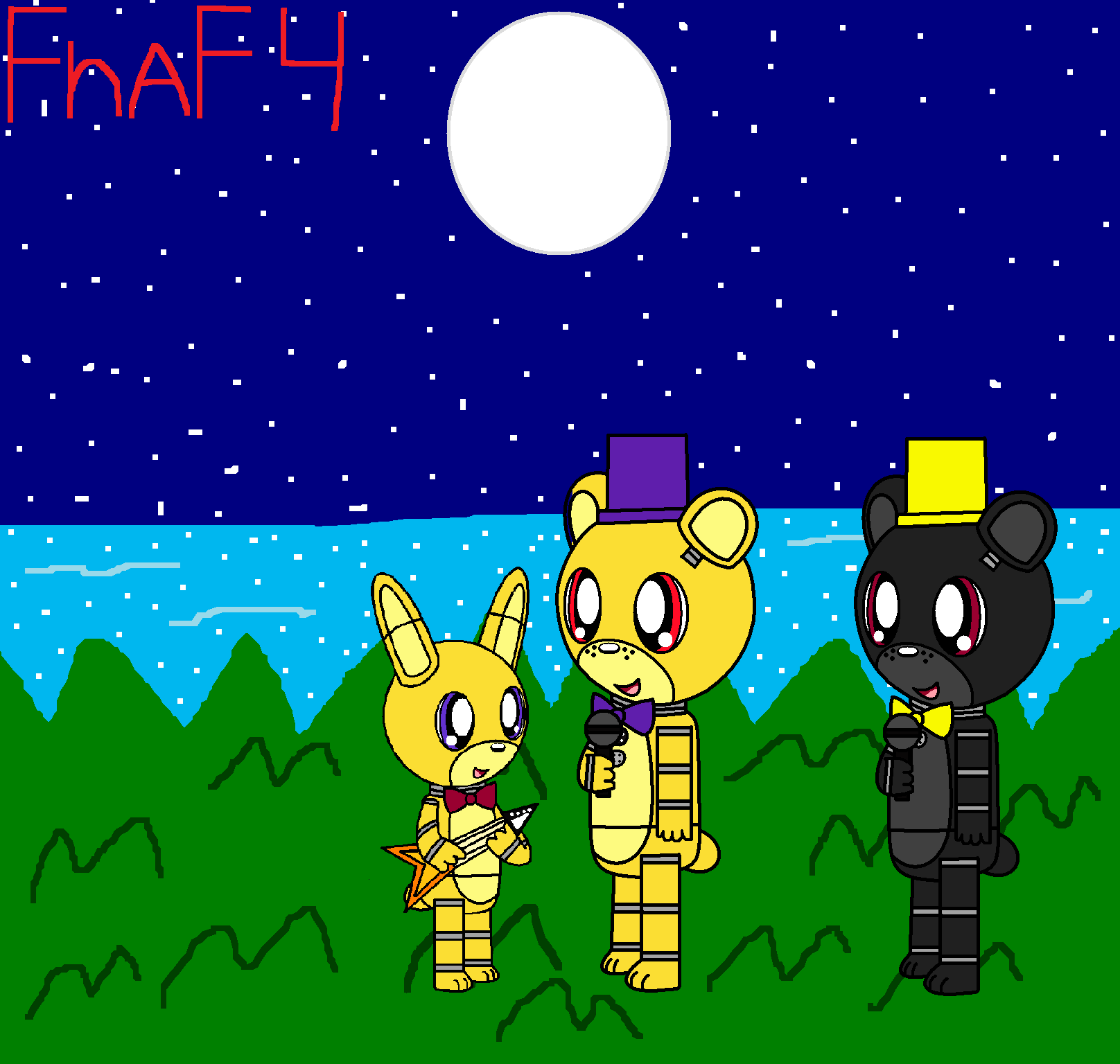 Nightmare Fredbear & Nightmare  Fnaf wallpapers, Fnaf drawings, Fnaf art