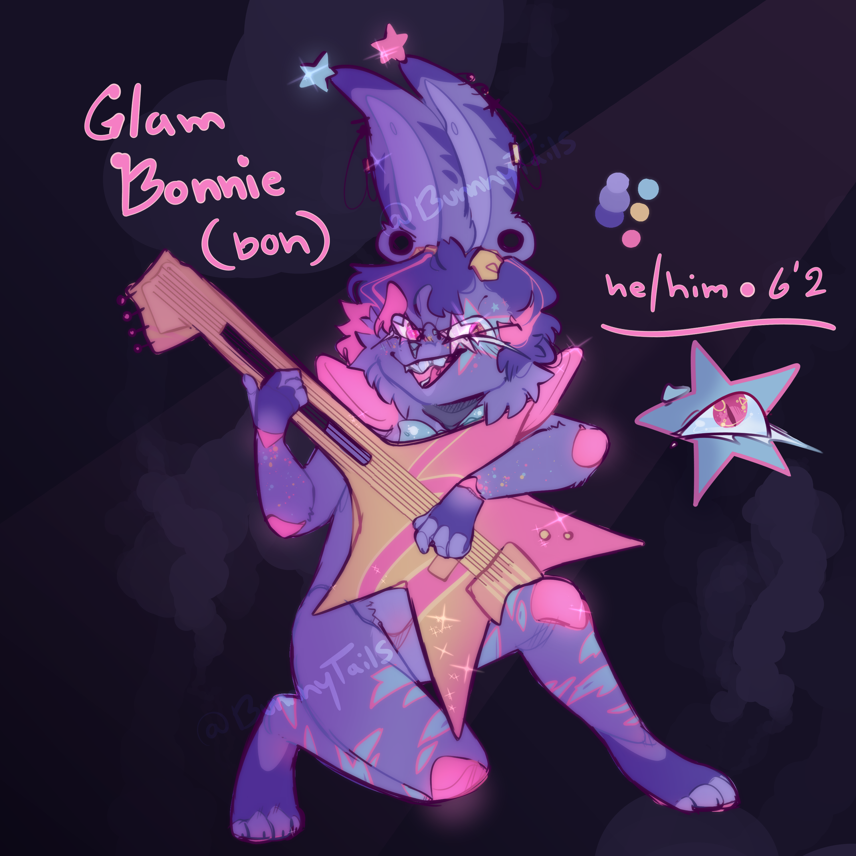 Bonnie glamrock CelestialPlutonium