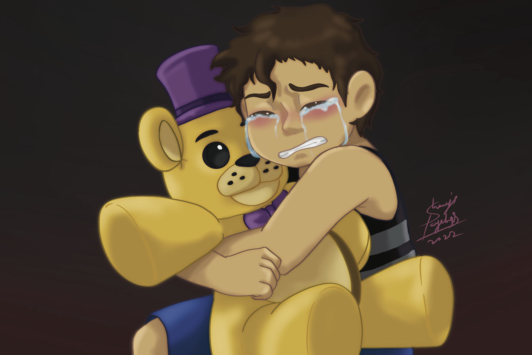 Five Nights at Freddy's 4 Anime Fan art, Children Sad, png