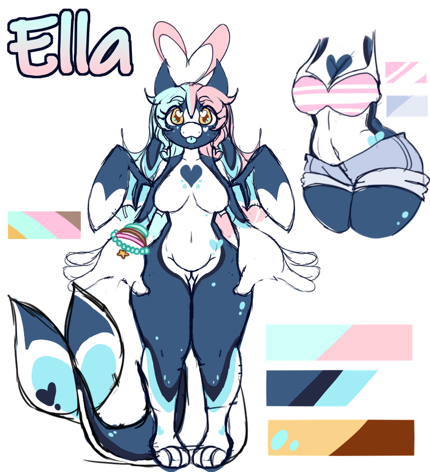 oc: Ella The OrcaDragon Reference (OLD) by SquigglePup - Buzzly.art