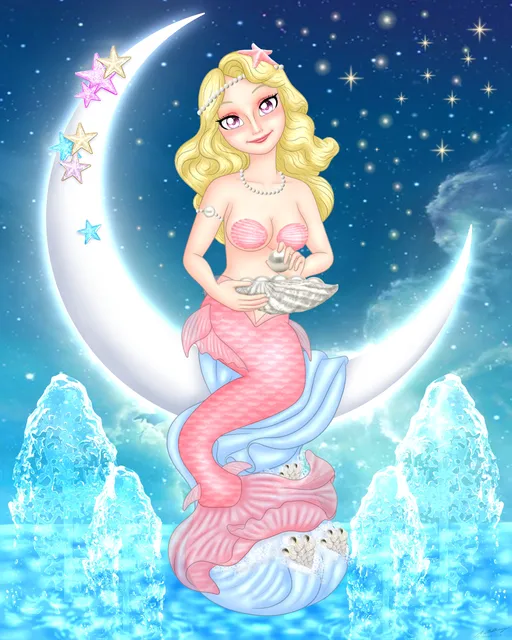 Mermaid-Scene-by-AzaleasDolls crystal gems
