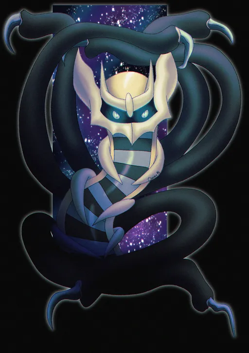 Shiny Giratina artwork.