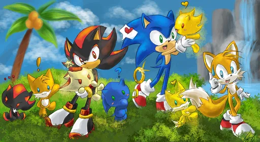 Kasi The Hedgehog and Zoomer The Sonic Chao by RaymanxBelle -- Fur